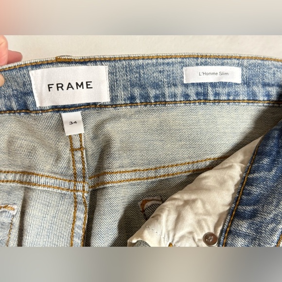 FRAME Men’s L’HOMME SLIM in Aspen Grind Jeans size 34. - Picture 8 of 13